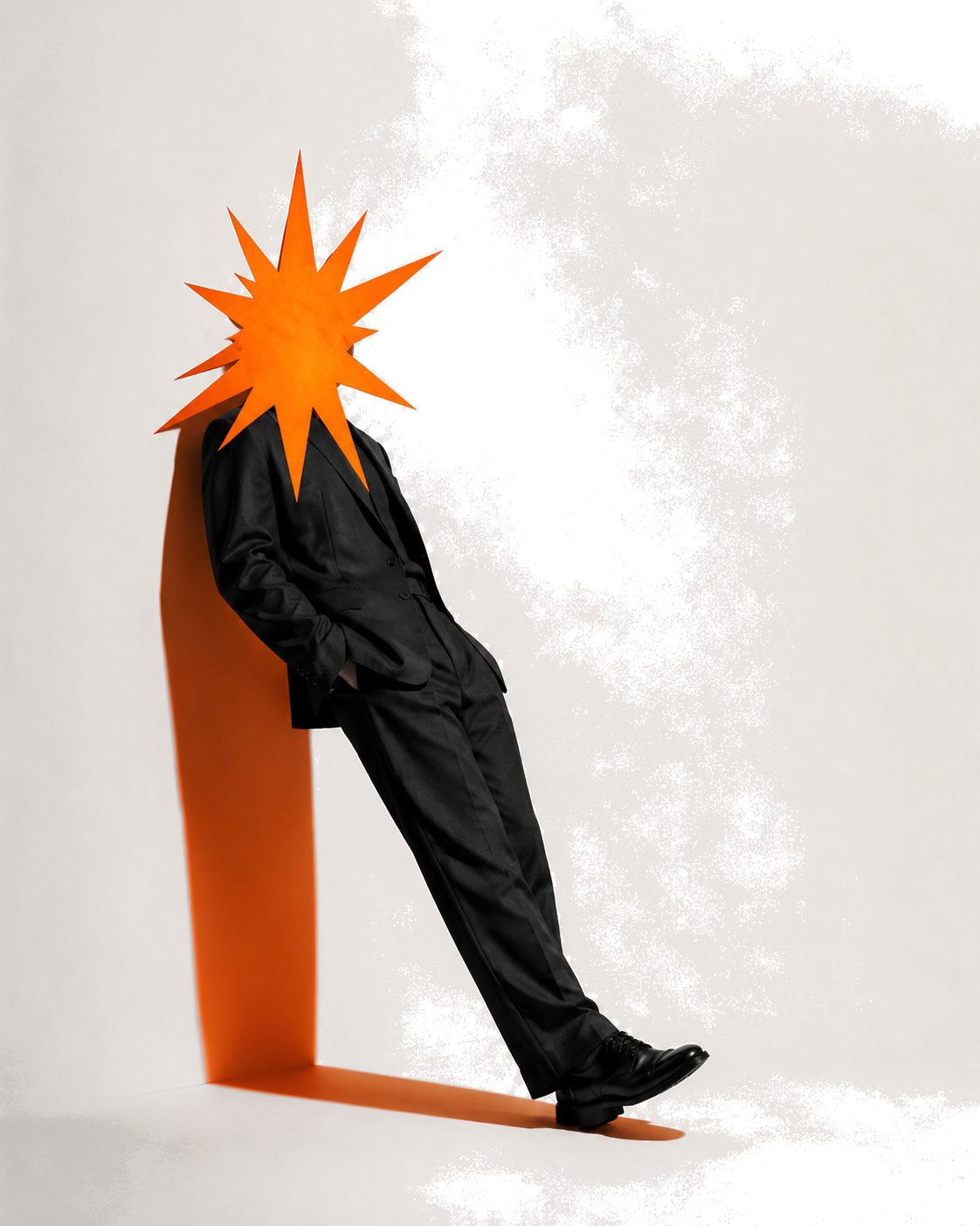 Figure with orange star head